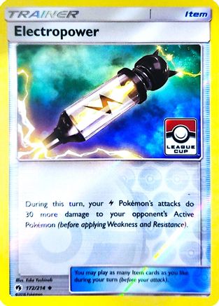 Electropower (League Cup) (172/214) Reverse Holofoil [League & Championship Cards] - Promo