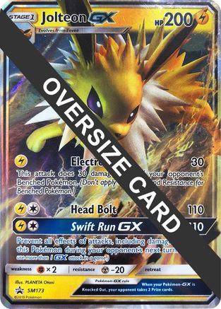 Jolteon GX - SM173 (SM Black Star Promo) (SM173) Holofoil [Jumbo Cards] - Promo