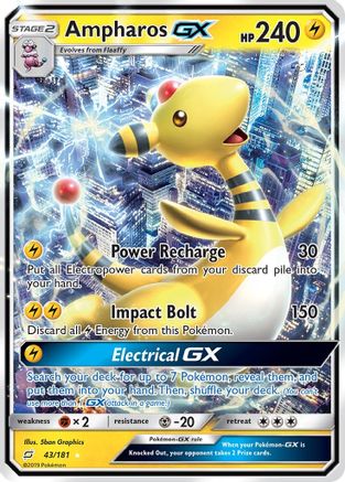Ampharos GX (043/181) Holofoil [Team Up] - Ultra Rare