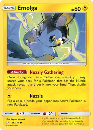 Emolga (046/181) Reverse Holofoil [Team Up] - Common
