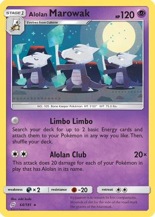 Alolan Marowak (064/181) [Team Up] - Rare