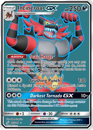 Incineroar GX (Full Art) (167/181) Holofoil [Team Up] - Ultra Rare