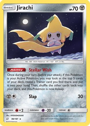 Jirachi (099/181) Holofoil [Team Up] - Holo Rare