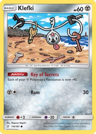 Klefki (110/181) Reverse Holofoil [Team Up] - Common