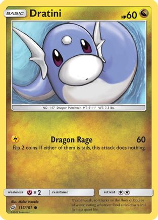 Dratini (116/181) Reverse Holofoil [Team Up] - Common