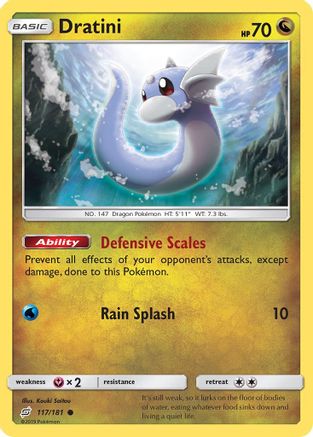 Dratini (117/181) Reverse Holofoil [Team Up] - Common