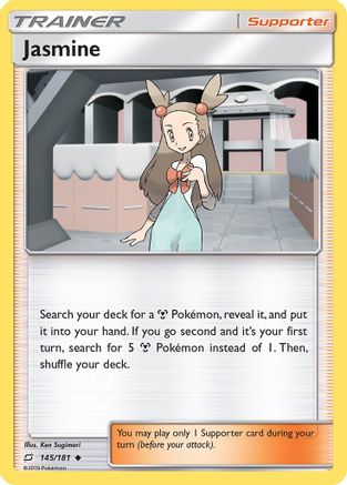 Jasmine (145/181) Reverse Holofoil [Team Up] - Uncommon