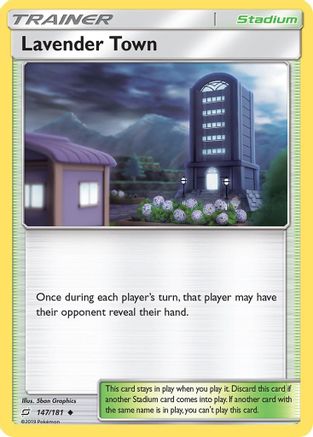 Lavender Town (147/181) Reverse Holofoil [Team Up] - Uncommon