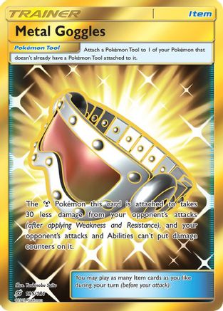 Metal Goggles (Secret) (195/181) Holofoil [Team Up] - Secret Rare