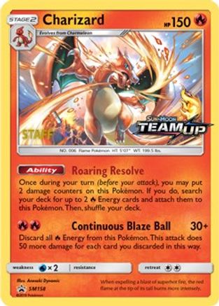 Charizard - SM158 [Staff] (SM158) Holofoil [SM Promos] - Promo