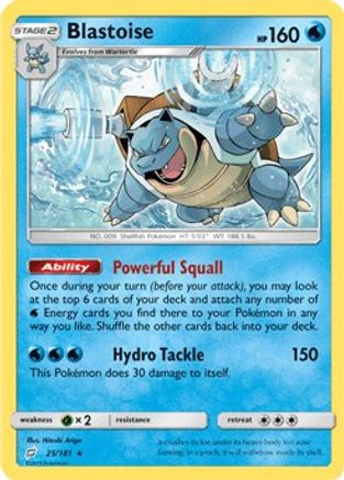 Blastoise (Cracked Ice Holo) (25/181) Holofoil [Deck Exclusives] - Holo Rare