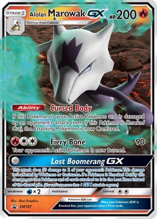 Alolan Marowak GX - SM187 (SM187/248) Holofoil [SM Promos] - Promo