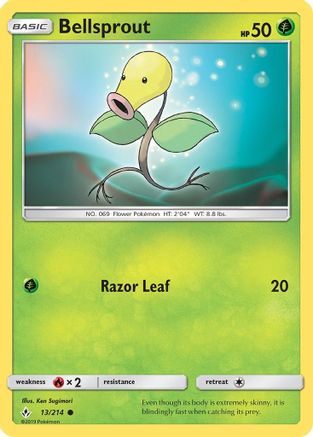 Bellsprout (013/214) Reverse Holofoil [Unbroken Bonds] - Common