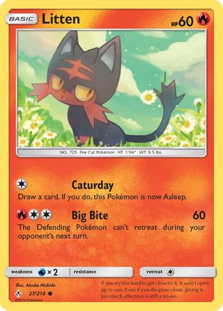 Litten (027/214) Reverse Holofoil [Unbroken Bonds] - Common