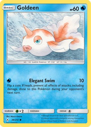 Goldeen (48/214) Reverse Holofoil [Unbroken Bonds] - Common