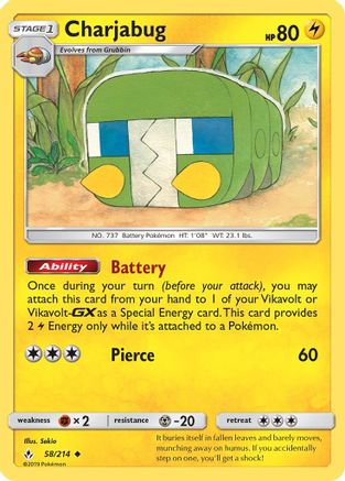 Charjabug (058/214) [Unbroken Bonds] - Uncommon