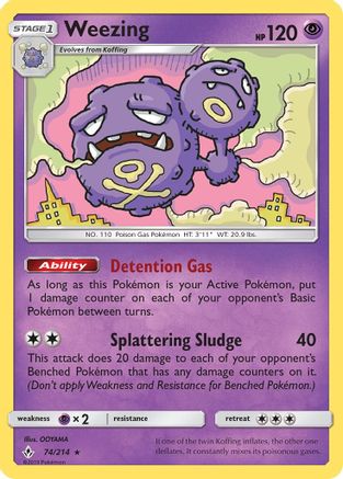 Weezing (074/214) [Unbroken Bonds] - Rare