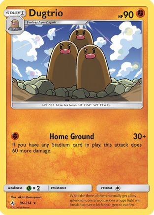 Dugtrio (86/214) [Unbroken Bonds] - Rare