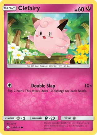 Clefairy (132/214) Reverse Holofoil [Unbroken Bonds] - Common