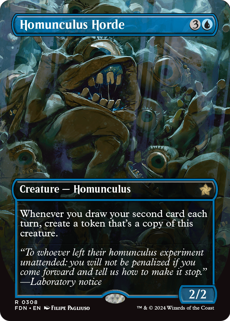 Homunculus Horde (Borderless) (FDN-308) - Foundations Foil