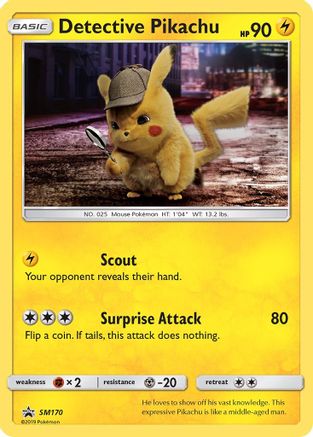 Detective Pikachu - SM170 (SM170/248) Holofoil [SM Promos] - Promo