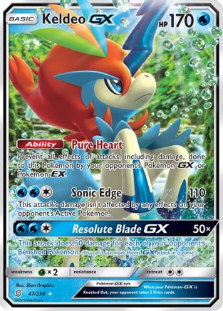 Keldeo GX (047/236) Holofoil [Unified Minds] - Ultra Rare