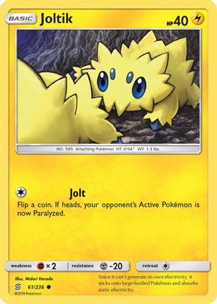 Joltik (061/236) Reverse Holofoil [Unified Minds] - Common