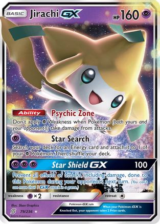 Jirachi GX (079/236) Holofoil [Unified Minds] - Ultra Rare