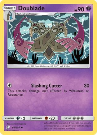 Doublade (94/236) Reverse Holofoil [Unified Minds] - Uncommon
