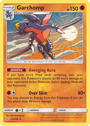 Garchomp (114/236) Holofoil [Unified Minds] - Holo Rare