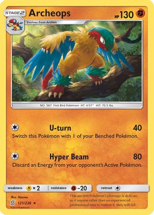 Archeops (121/236) Reverse Holofoil [Unified Minds] - Rare