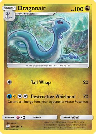 Dragonair (150/236) Reverse Holofoil [Unified Minds] - Uncommon