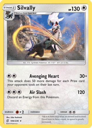 Silvally 184  - Reverse Holofoil SM  Unified Minds - Holo Rare