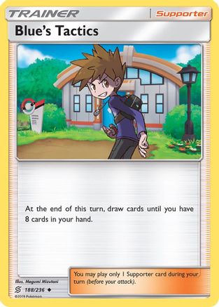 Blue's Tactics (188/236) Reverse Holofoil [Unified Minds] - Uncommon
