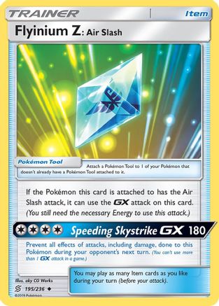 Flyinium Z: Air Slash (195/236) [Unified Minds] - Uncommon