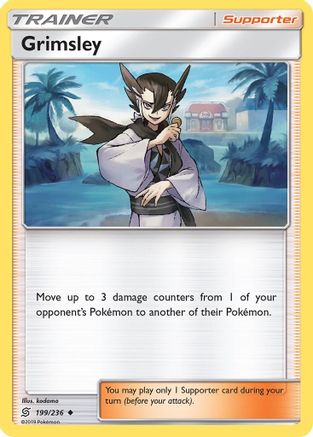 Grimsley (199/236) Reverse Holofoil [Unified Minds] - Uncommon