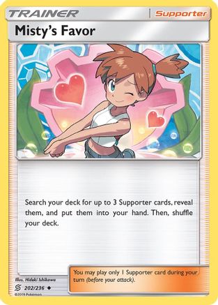 Misty's Favor (202/236) Reverse Holofoil [Unified Minds] - Uncommon