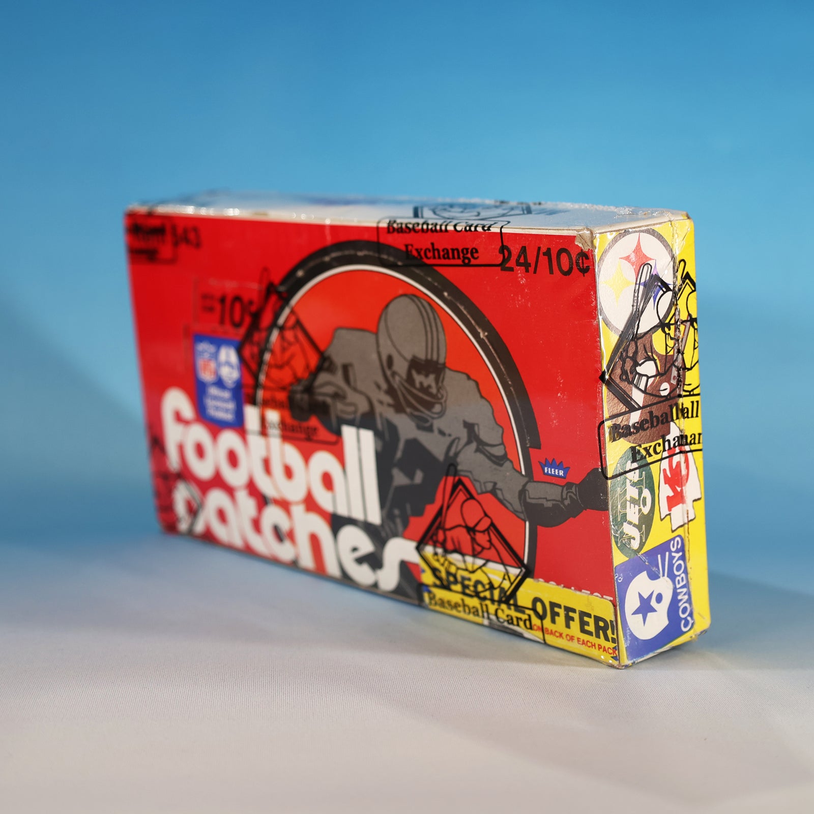 1974 Fleer Football Patches Wax Box