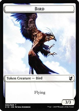 Bird (002) // Sculpture Double-Sided Token (C19-2 // 24) - Commander 2019