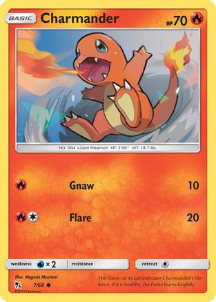 Charmander (007/68) Reverse Holofoil [Hidden Fates] - Common