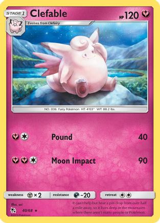 Clefable (040/68) [Hidden Fates] - Rare