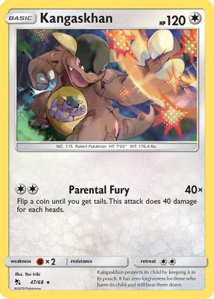 Kangaskhan (047/68) Reverse Holofoil [Hidden Fates] - Rare