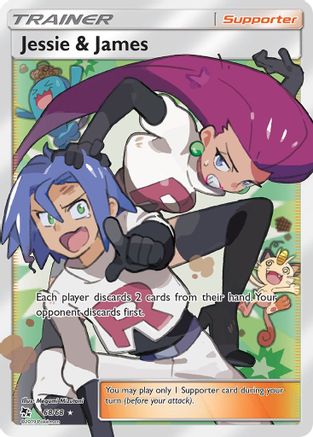 Jessie & James (Full Art) (068/68) Holofoil [Hidden Fates] - Ultra Rare