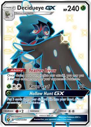Decidueye GX (SV47/94) Holofoil [Hidden Fates Shiny Vault] - Shiny Holo Rare