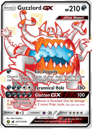 Guzzlord GX (SV71/94) Holofoil [Hidden Fates Shiny Vault] - Shiny Holo Rare