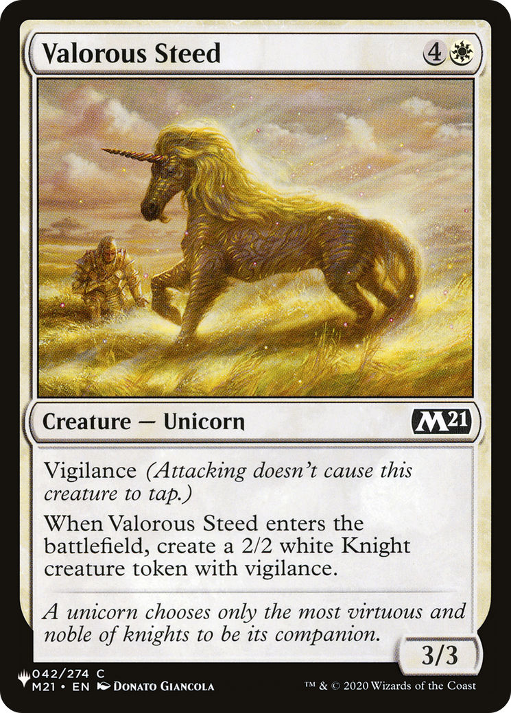 Valorous Steed (LIST-042/274) - The List