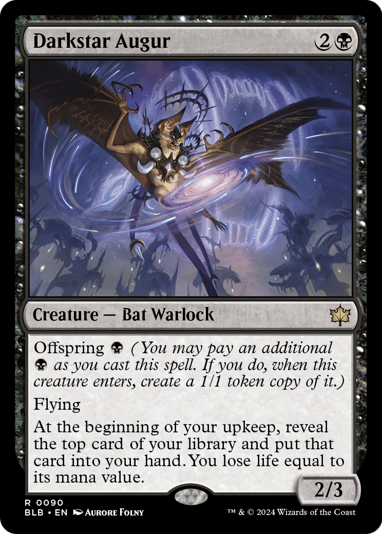 Darkstar Augur (BLB-090) - Bloomburrow Foil