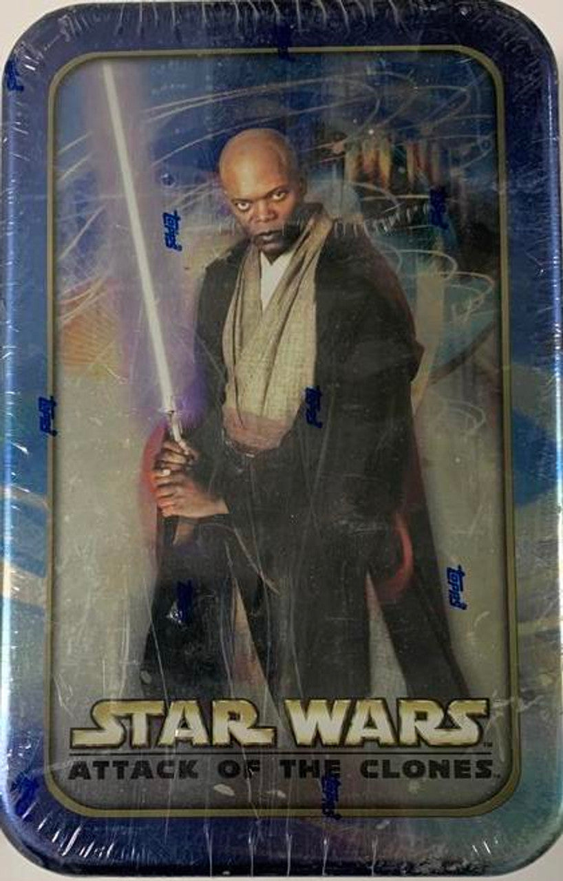 2002 Topps Star Wars Attack of the Clones Movie Cards Tin (Random Image on Tin)