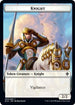 Knight // Food (018) Double-Sided Token (ELD-3 // 18) - Throne of Eldraine Foil