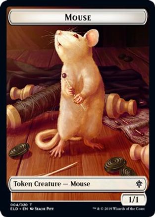 Mouse // Food (018) Double-Sided Token (ELD-4 // 18) - Throne of Eldraine Foil